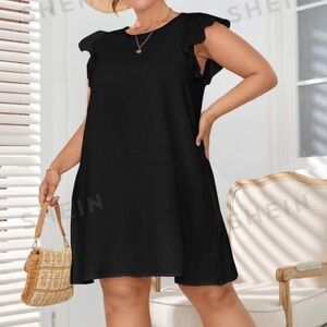 EUC Ruffle Sleeve Tunic Dress 3X